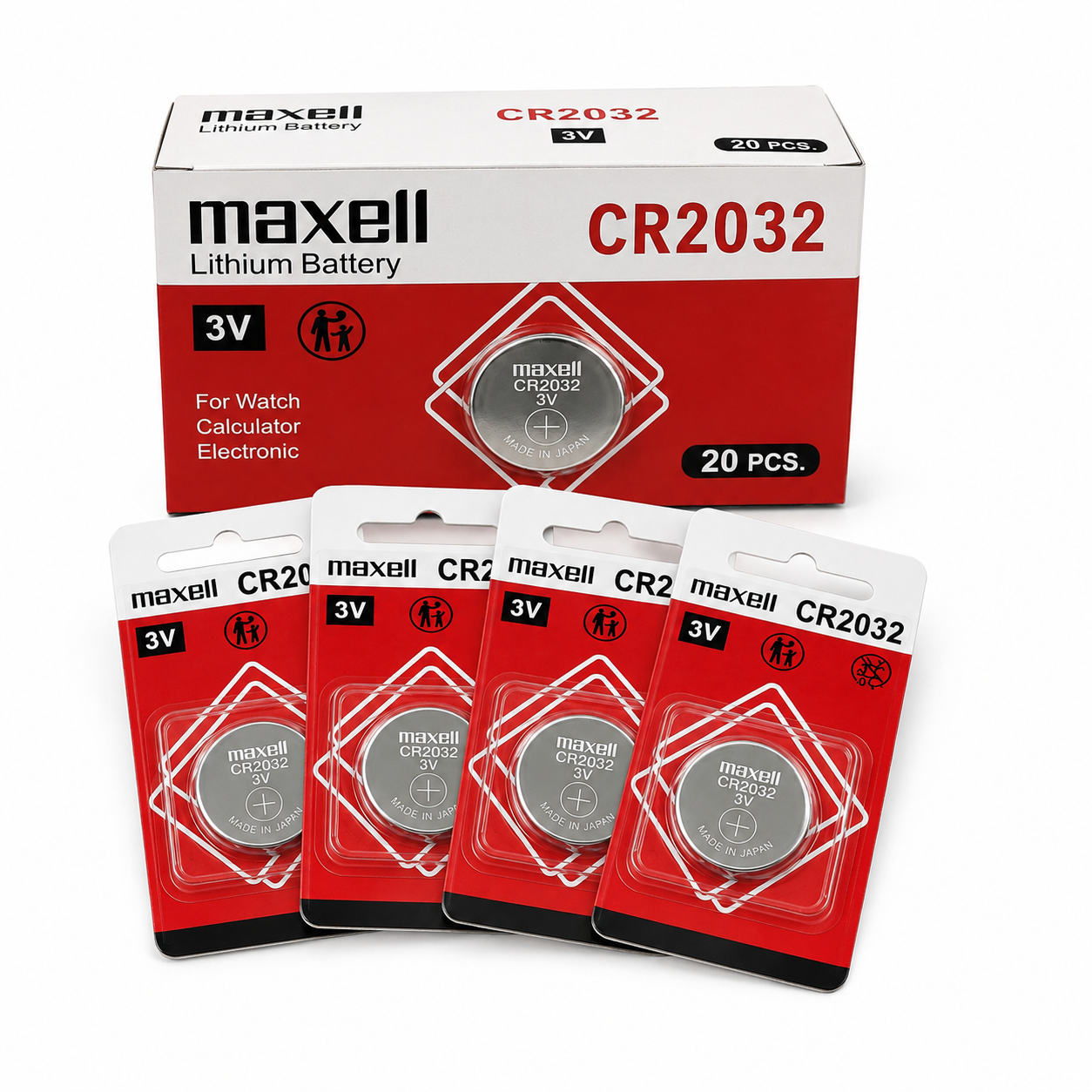 maxell cr2032 20pcs box and individual pack maxell cr2032 20pcs box and individual pack