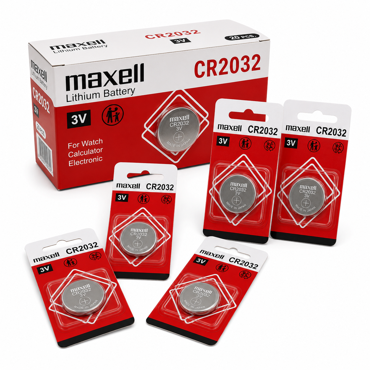 maxell cr2032 20pcs box packaging maxell cr2032 20pcs box packaging