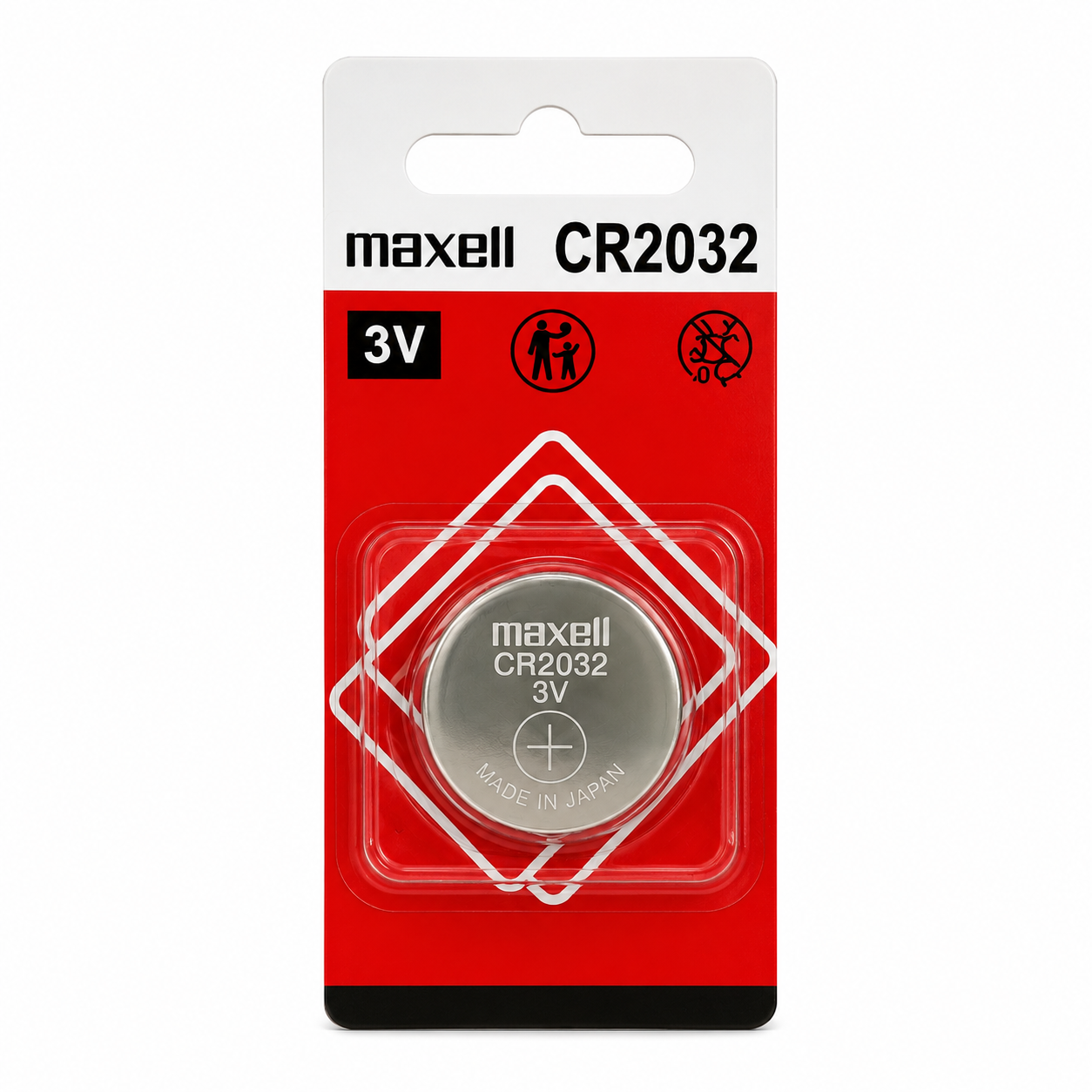 maxell cr2032 3v battery front view maxell cr2032 3v battery front view