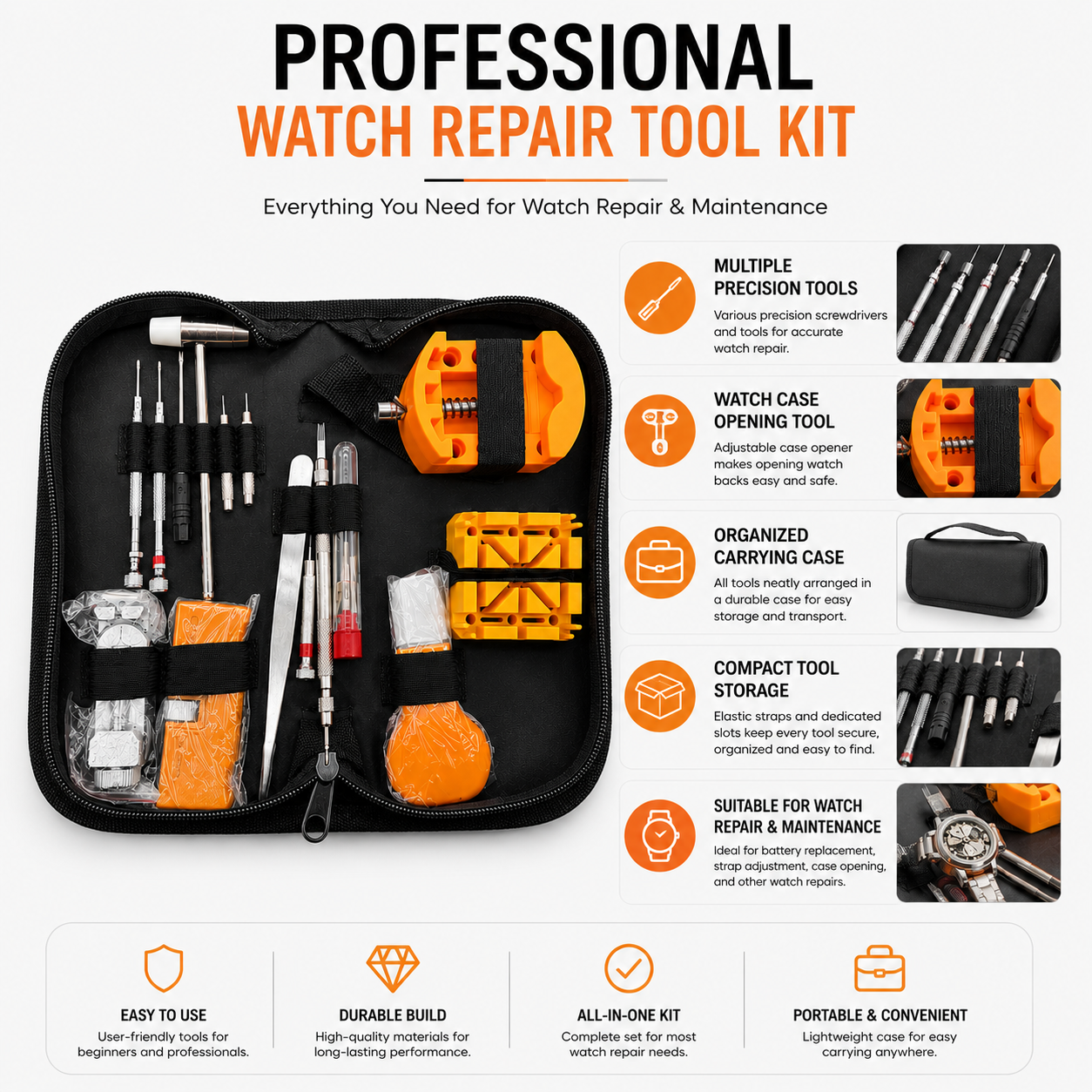 professional watch repair tool kit features professional watch repair tool kit features