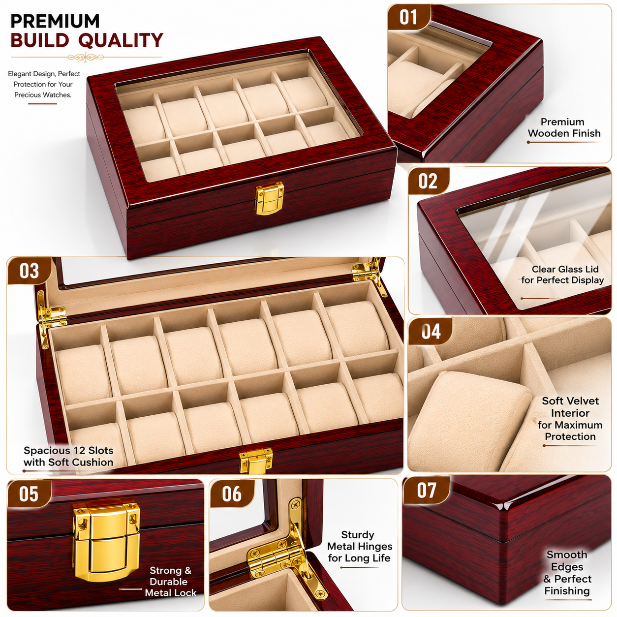 time watch nest 12 slot watch box premium build details time watch nest 12 slot watch box premium build details