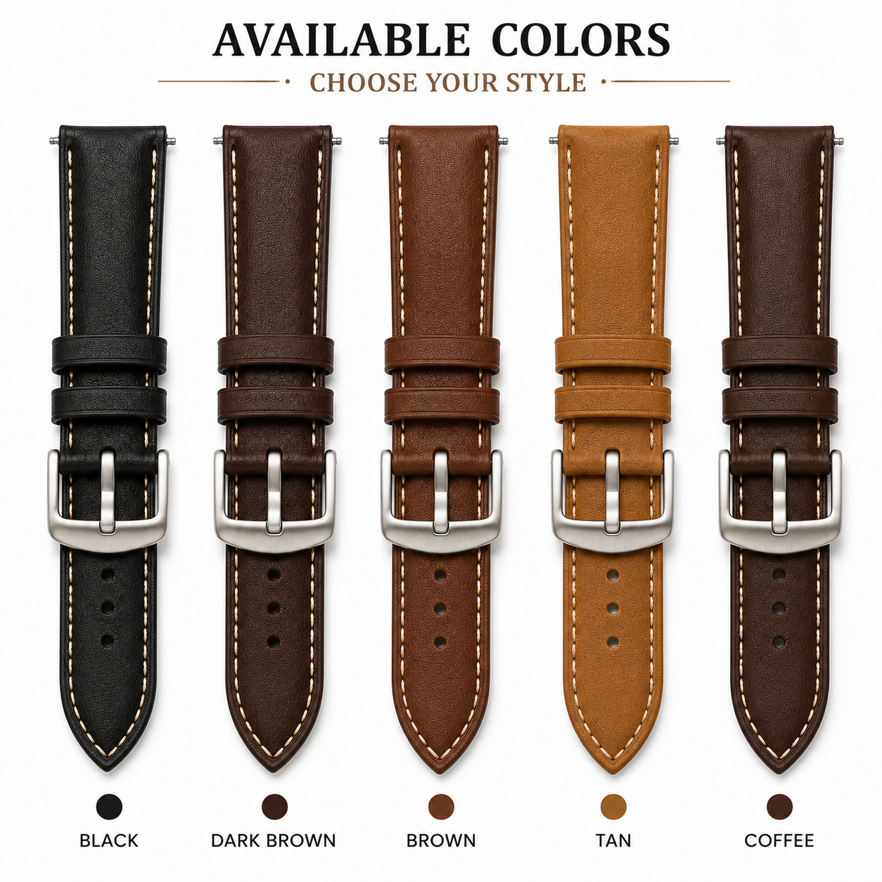 time watch nest leather watch strap color variants time watch nest leather watch strap color variants