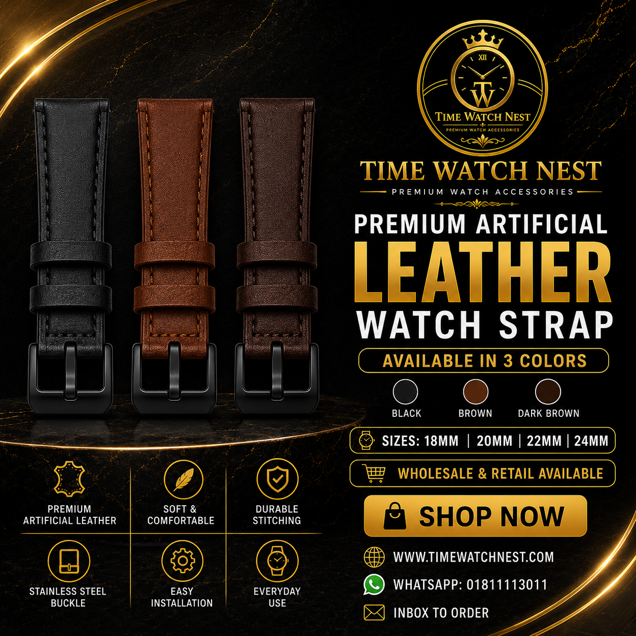 time watch nest premium artificial leather watch strap brand banner time watch nest premium artificial leather watch strap brand banner