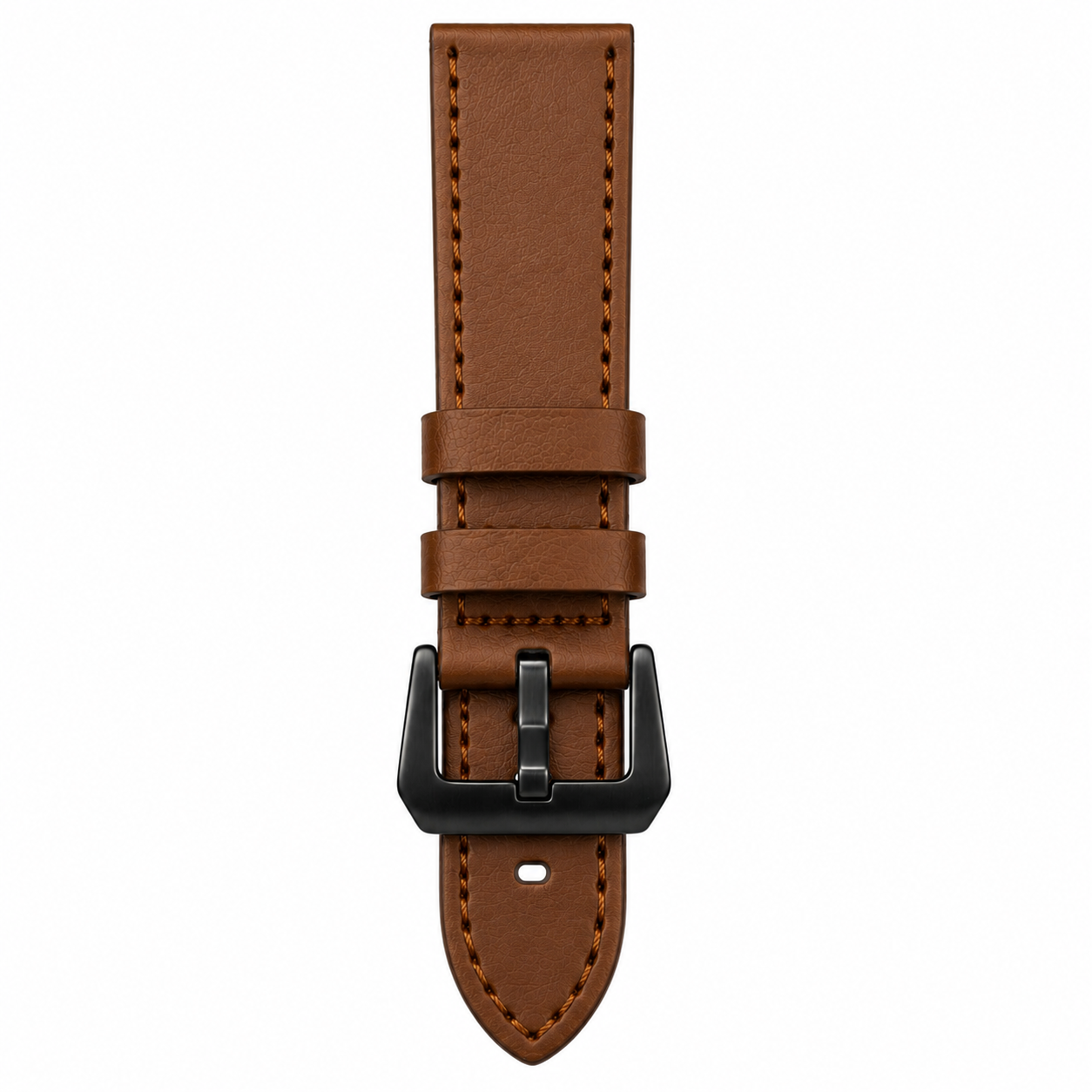 time watch nest premium artificial leather watch strap brown front view time watch nest premium artificial leather watch strap brown front view