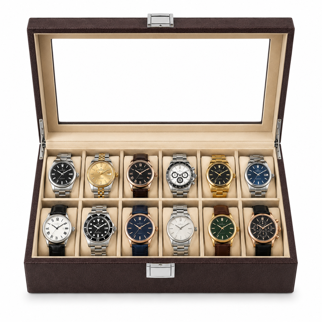 time watch nest watch box 12 watch capacity display time watch nest watch box 12 watch capacity display