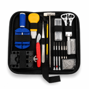 Premium Watch Repair Tool Kit by Time Watch Nest with Complete Professional Watch Repair Tools in Portable Carry Case