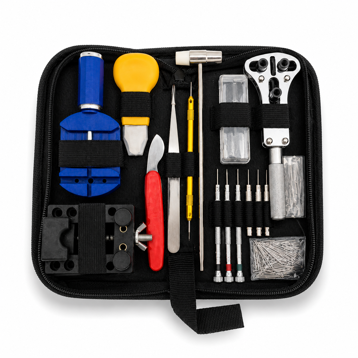 time watch nest watch repair tool kit hero image Premium Watch Repair Tool Kit by Time Watch Nest with Complete Professional Watch Repair Tools in Portable Carry Case