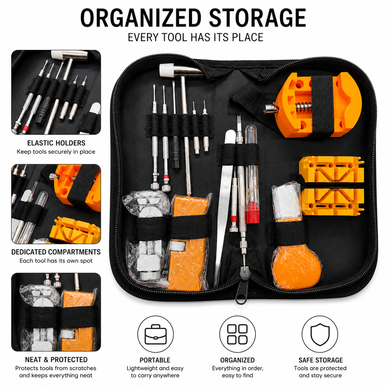 watch repair tool kit organized storage case watch repair tool kit organized storage case