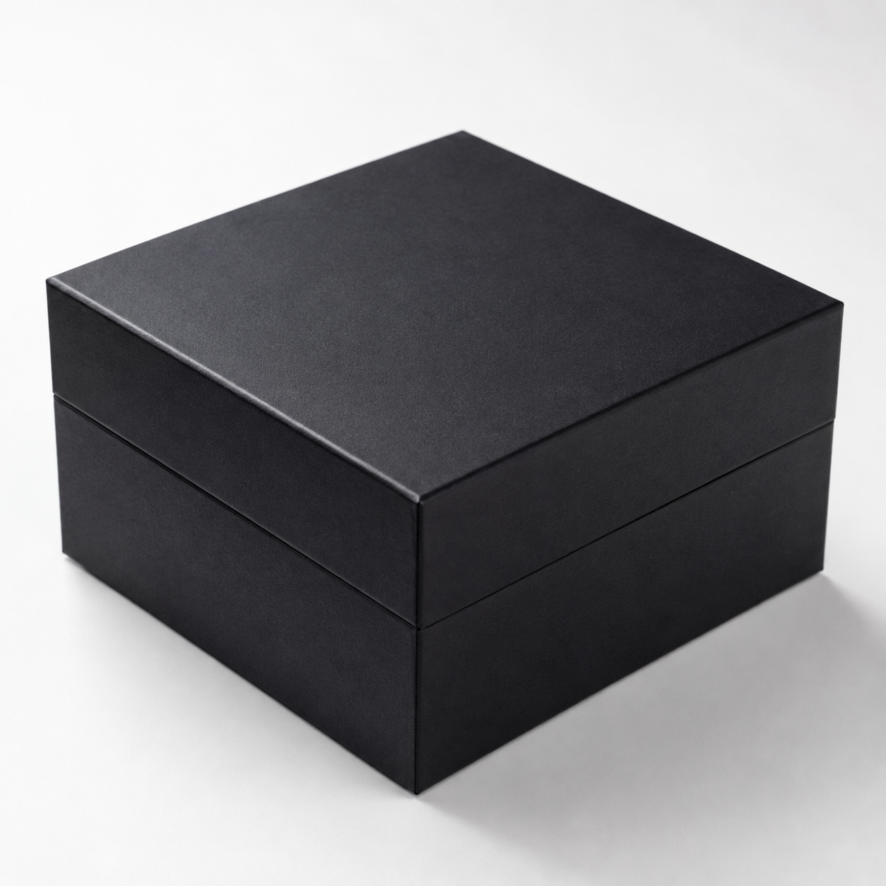 matte black watch gift box closed premium detail matte black watch gift box closed premium detail