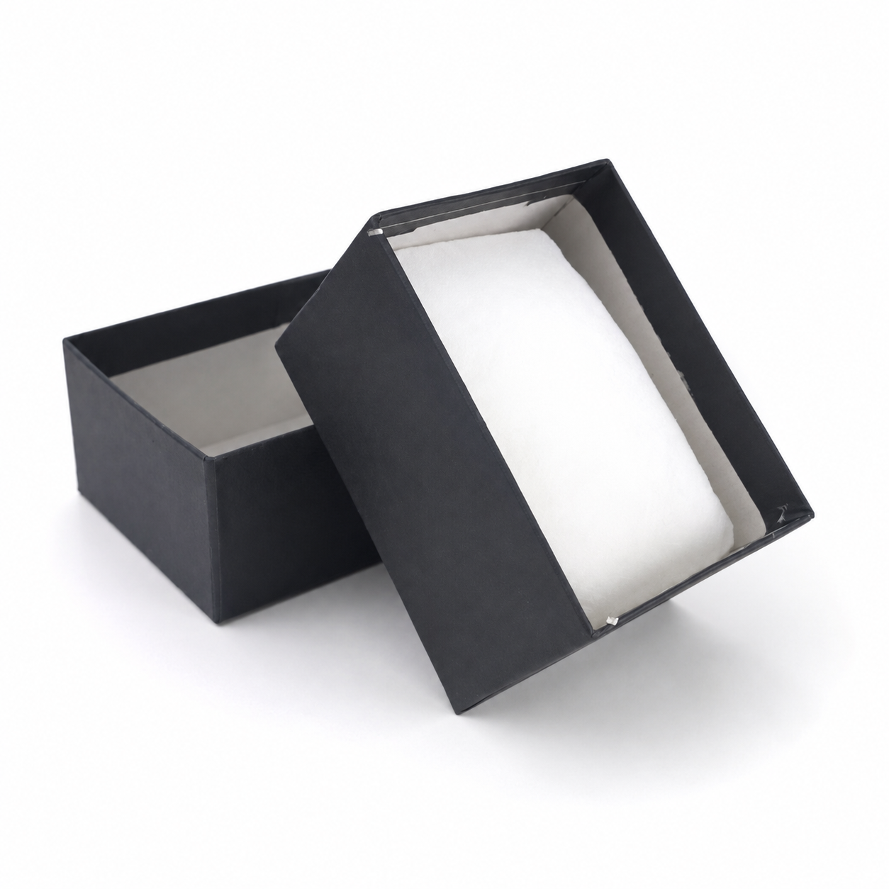 premium black watch gift box open view white cushion time watch nest premium black watch gift box open view white cushion time watch nest