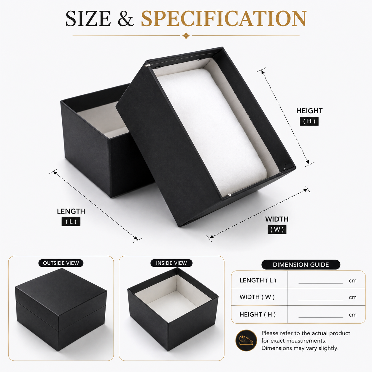 premium watch gift box size specification length width height premium watch gift box size specification length width height