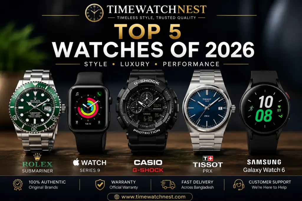 Best watch collection 2026 - Stylish and premium watches for men and women in Bangladesh