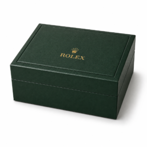original rolex watch box green closed hero