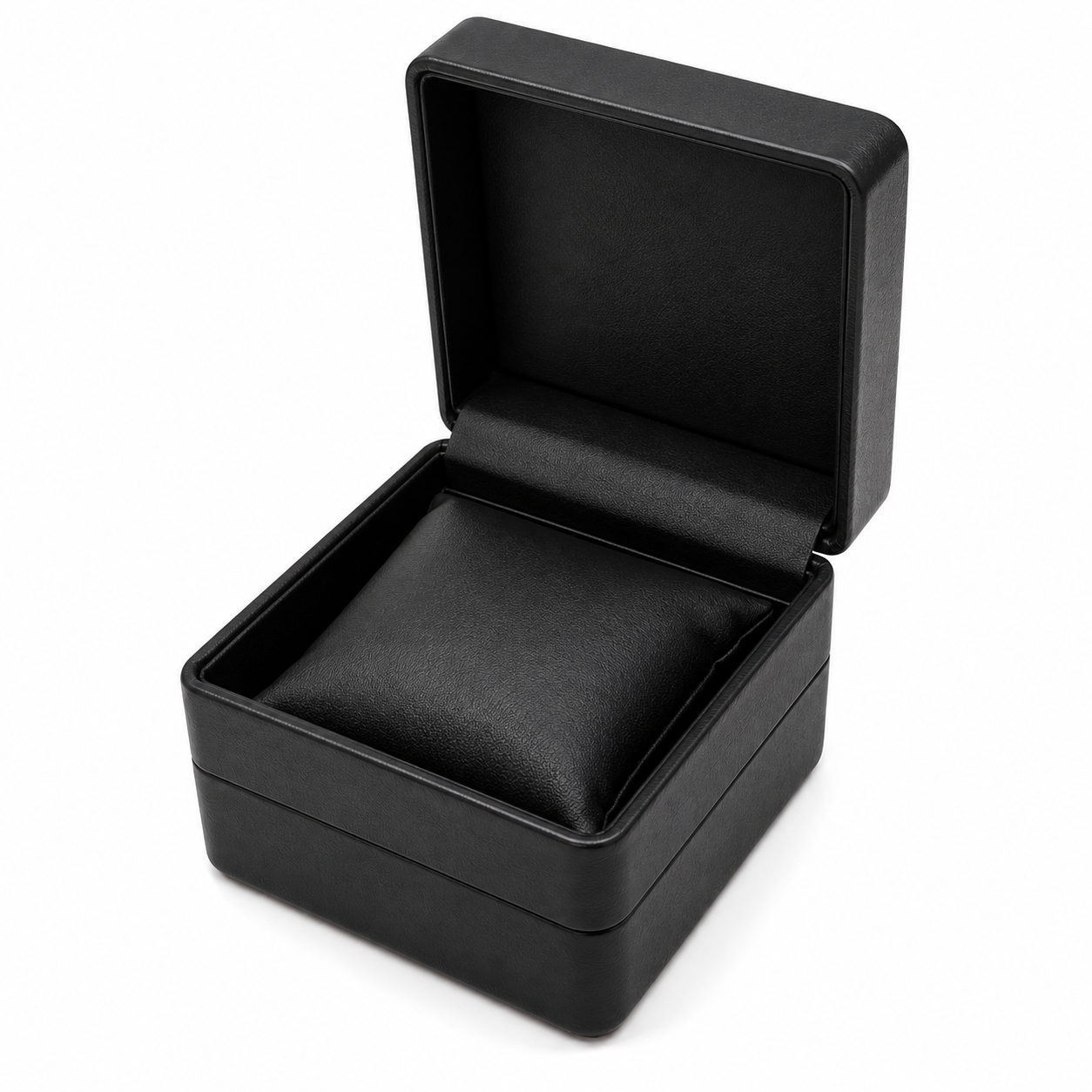premium single watch gift box black open premium single watch gift box black open