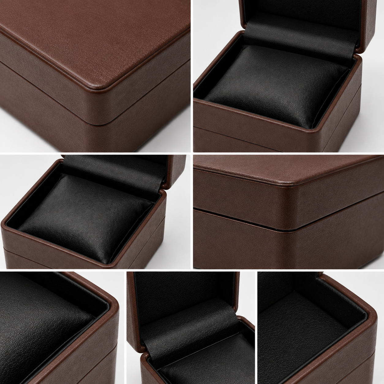 premium single watch gift box brown detail premium single watch gift box brown detail