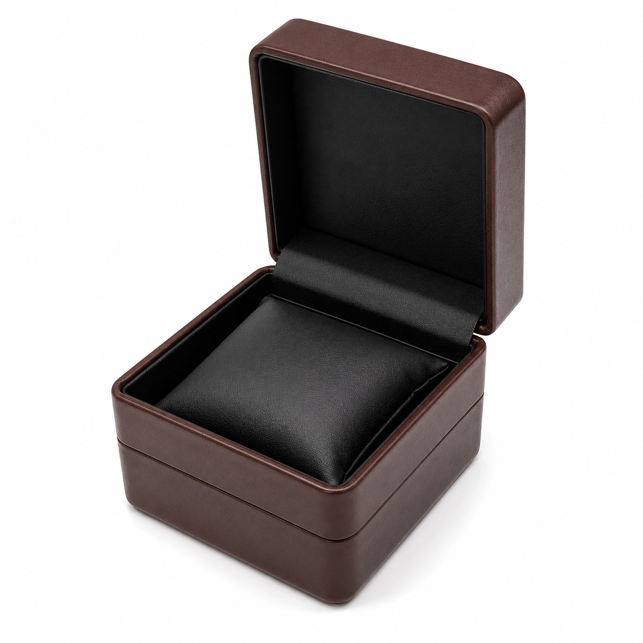 premium single watch gift box brown open premium single watch gift box brown open