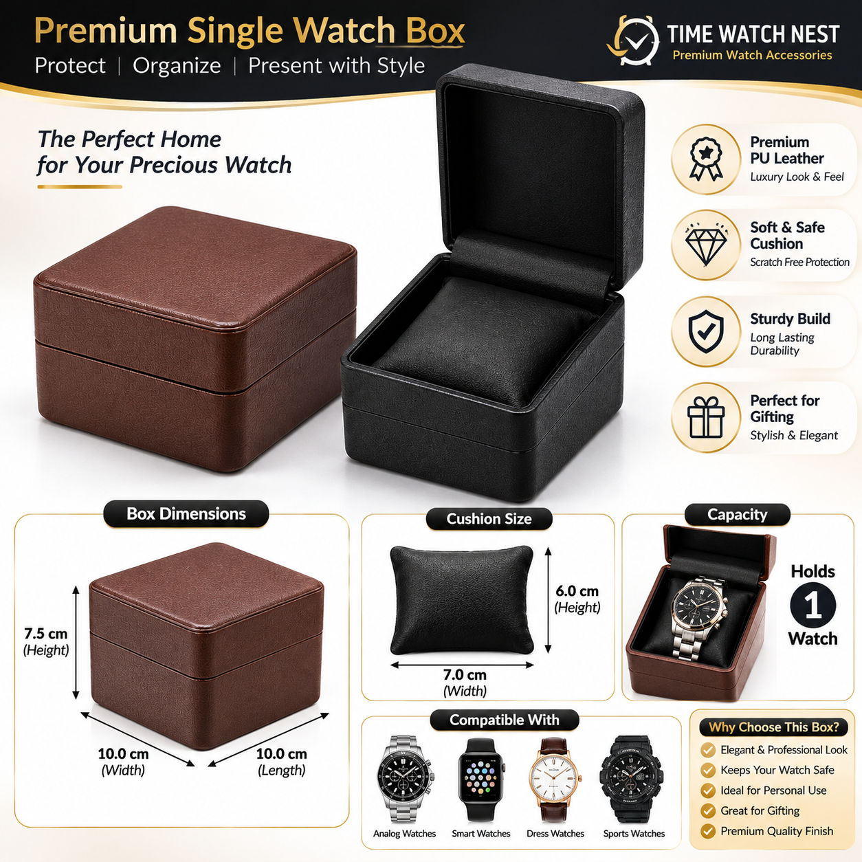 premium single watch gift box size capacity premium single watch gift box size capacity