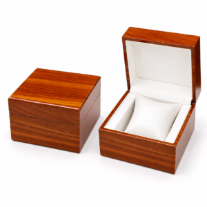 wooden watch gift box open closed comparison