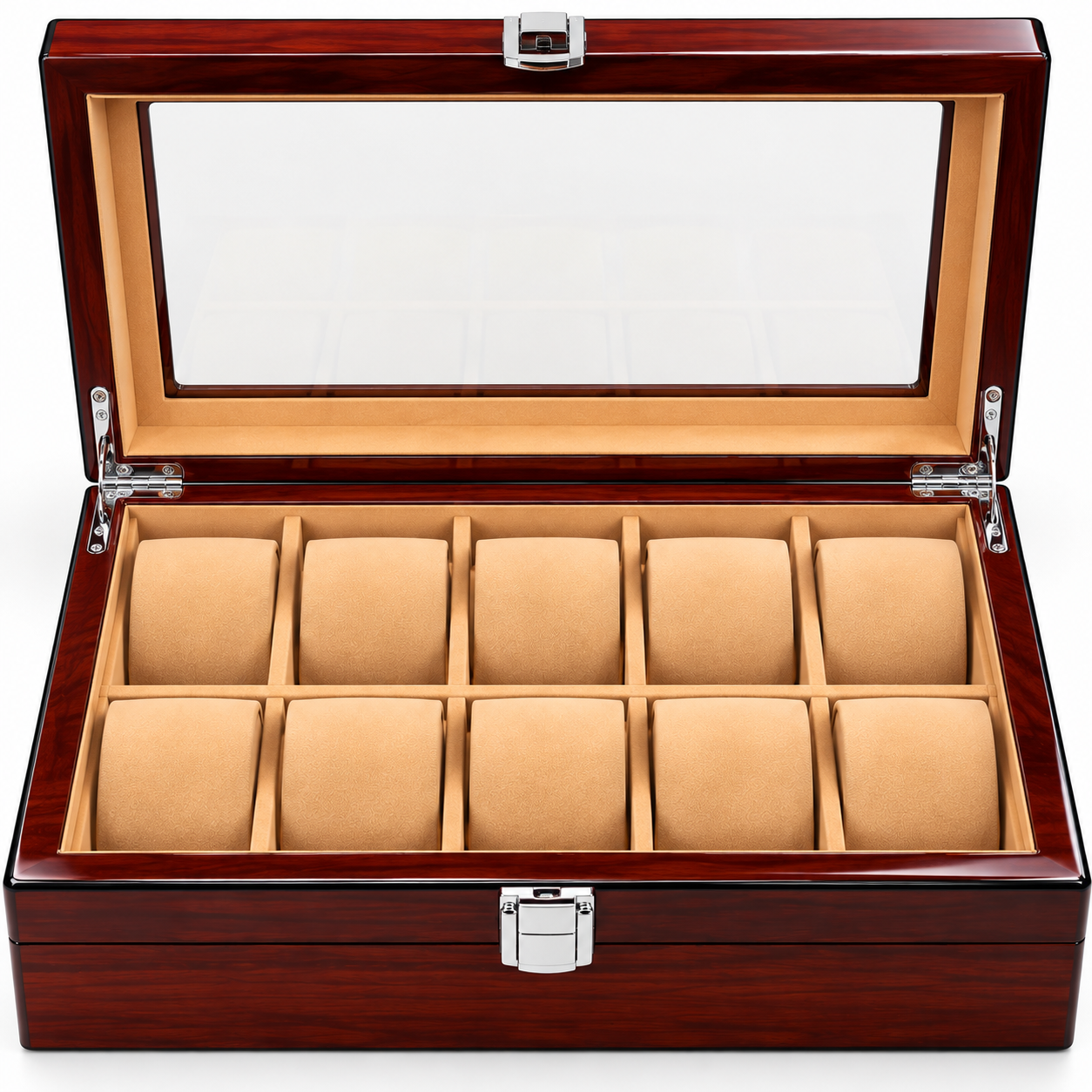 10 slot watch box open interior watch cushions.jpg 10 slot watch box open interior watch cushions.jpg
