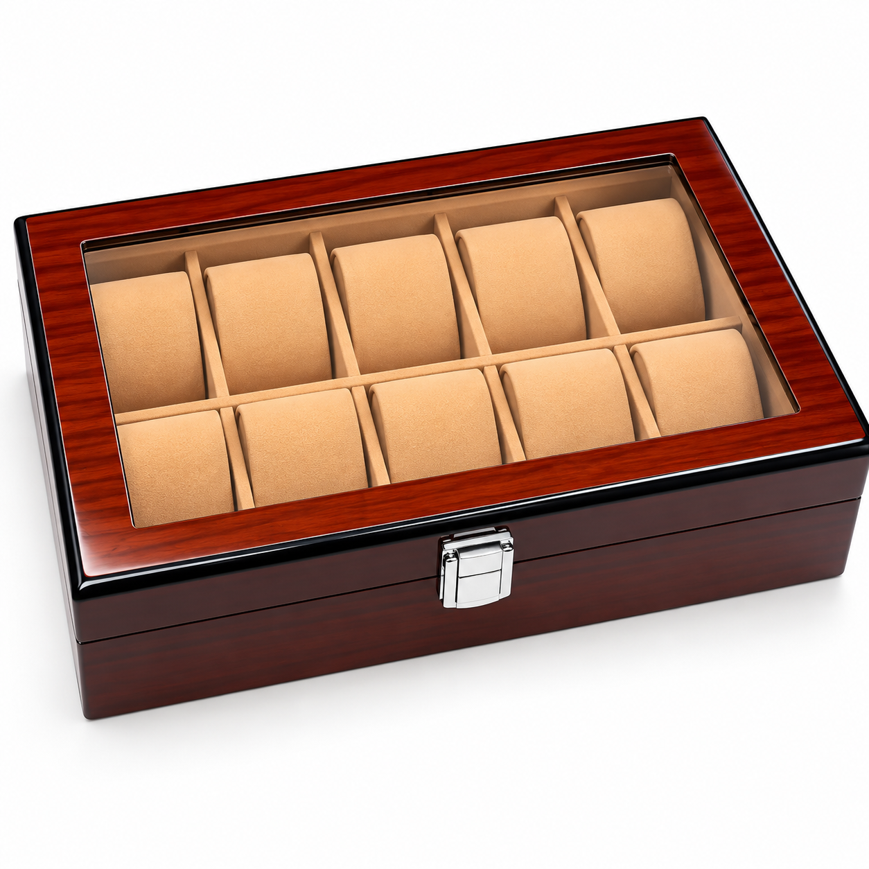 premium 10 slot watch display storage box glass lid.jpg premium 10 slot watch display storage box glass lid.jpg