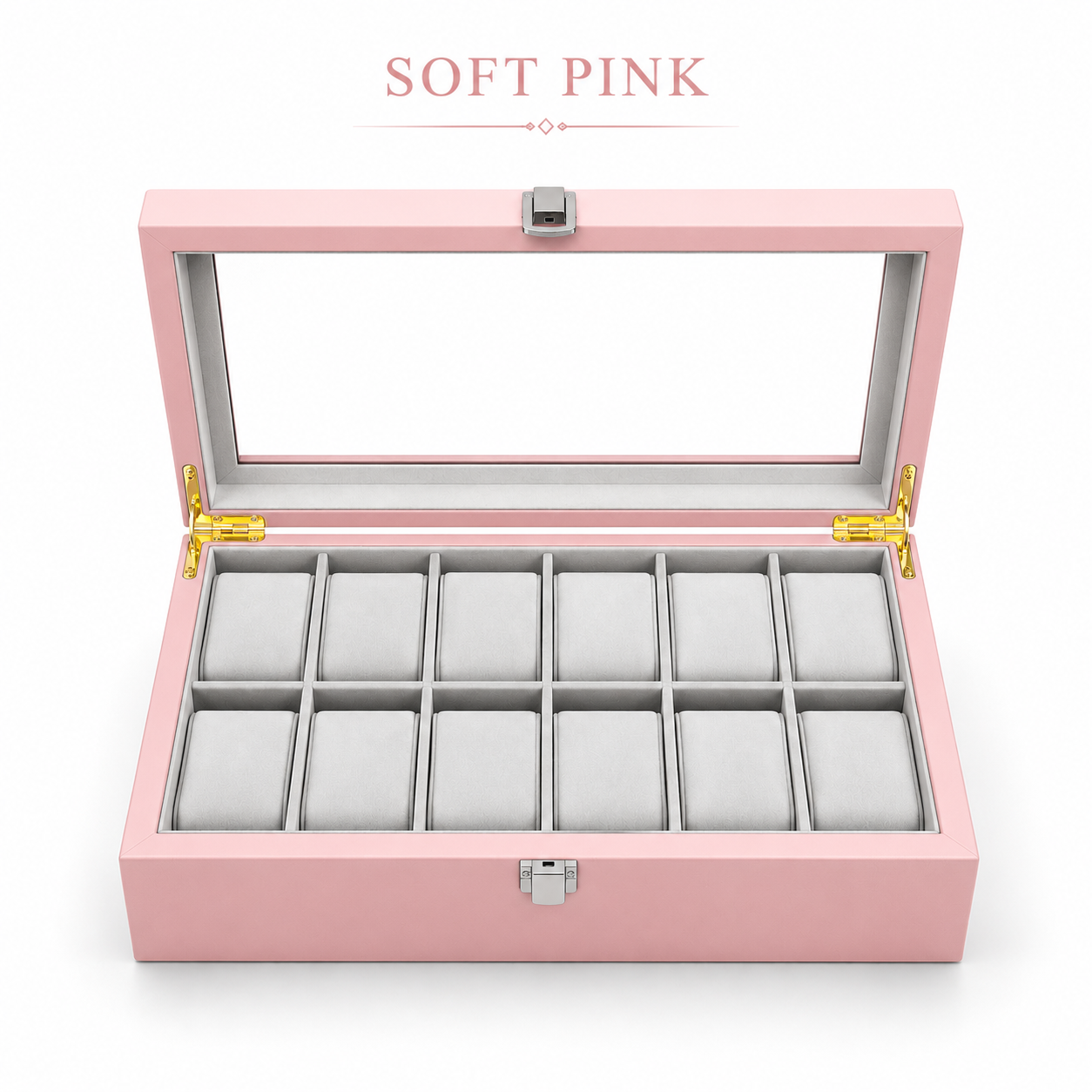 soft pink 12 slot watch display box.png soft pink 12 slot watch display box.png