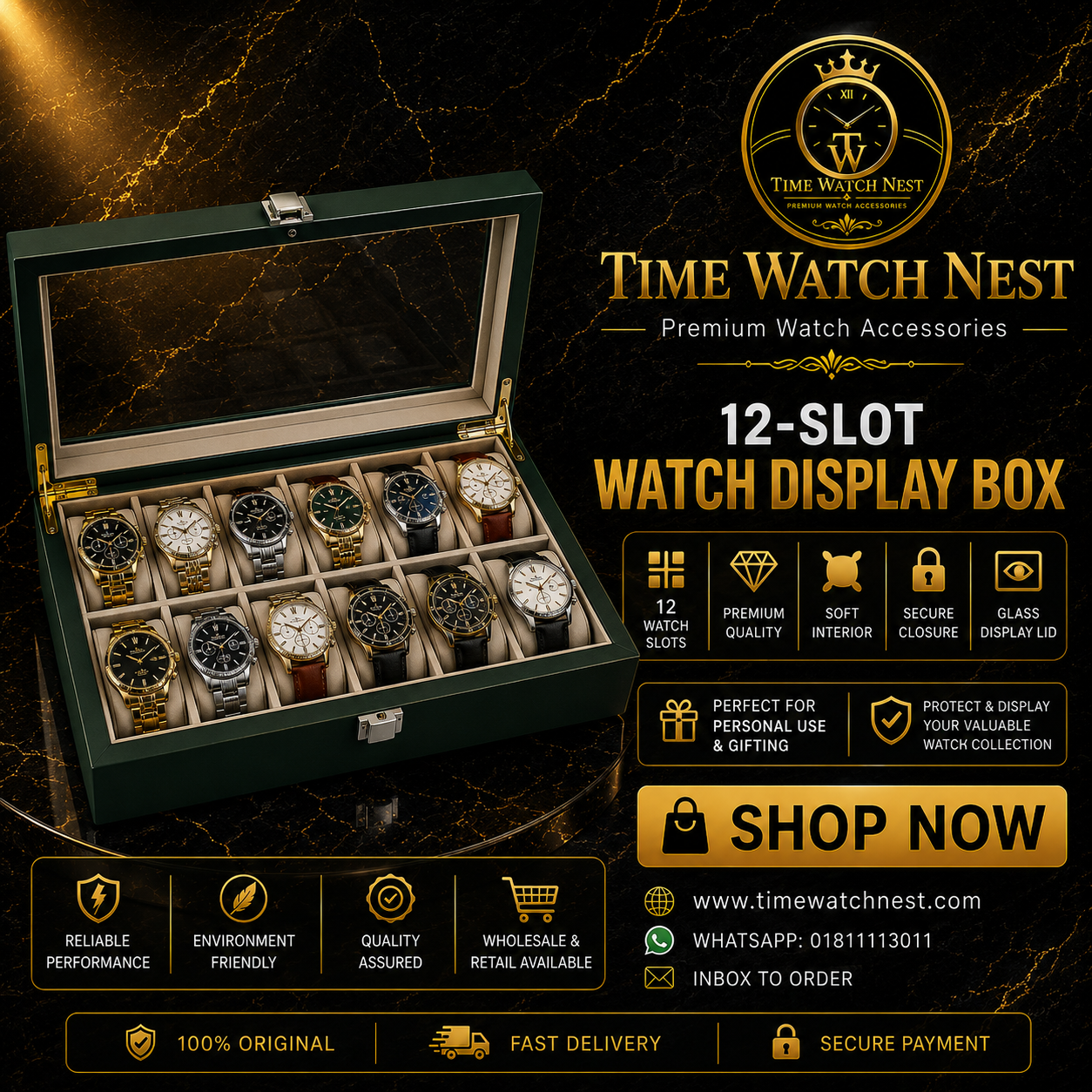 time watch nest 12 slot watch display box brand banner.png time watch nest 12 slot watch display box brand banner.png