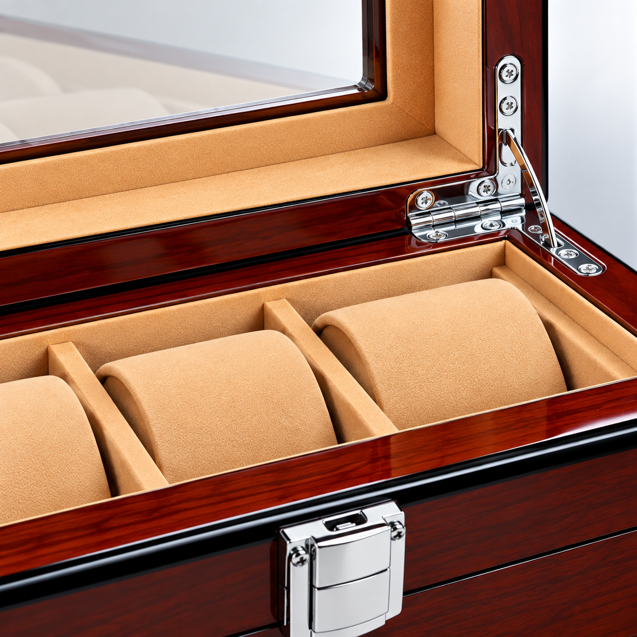 watch box glass lid metal lock hinge detail.jpg watch box glass lid metal lock hinge detail.jpg